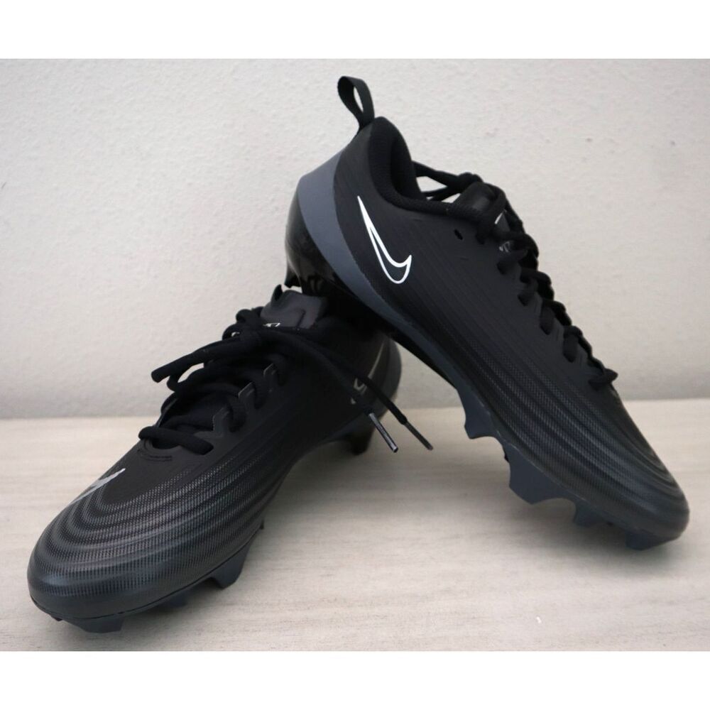 Nike FB3303-002 Men Sz 7 Black/Dark Gray Vapor Edge Speed 3 Football Cleats